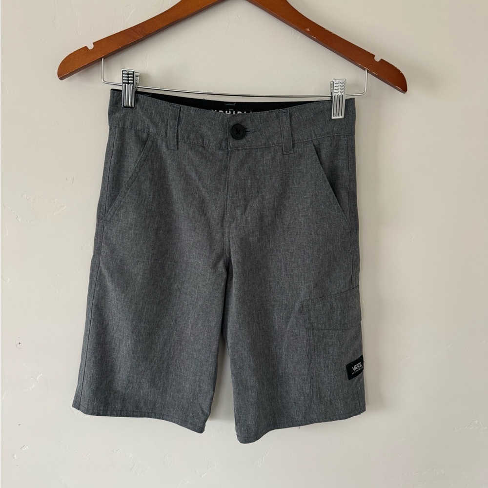 Vans Boy’s Charcoal Flat Front Shorts